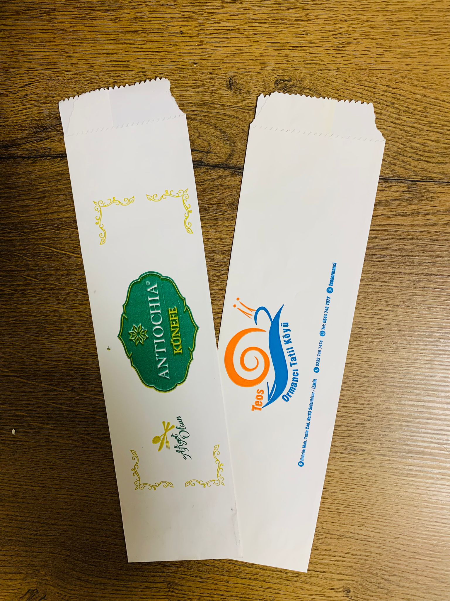 Baskılı Çatal Bıçak Kağıdı