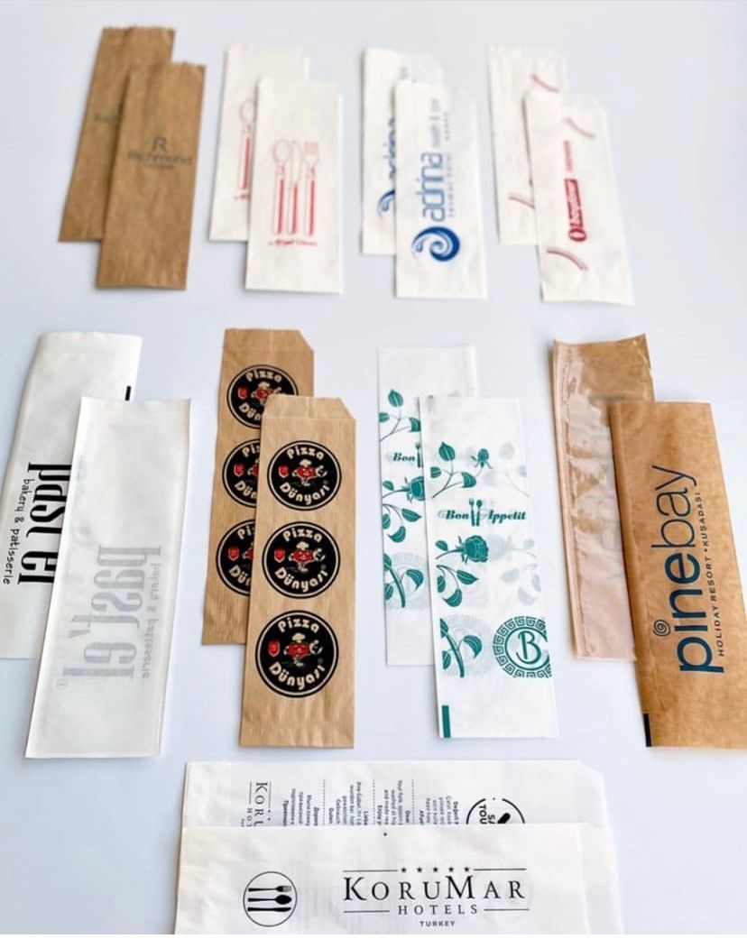 Baskılı Çatal Kaşık Kılıfı