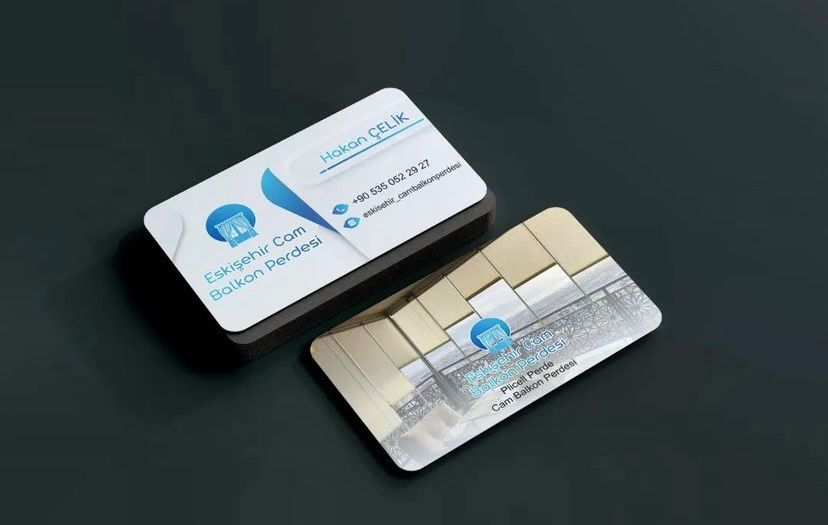 Çift Yön Oval Kartvizit