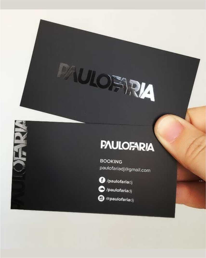 Kabartmalı Çift Yön Kartvizit