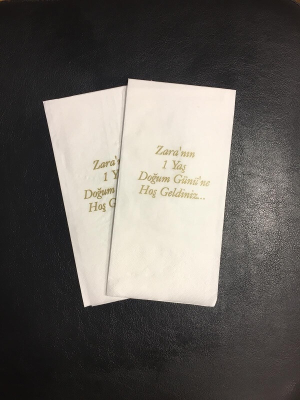 Kişiye Özel Peçete Yaptır