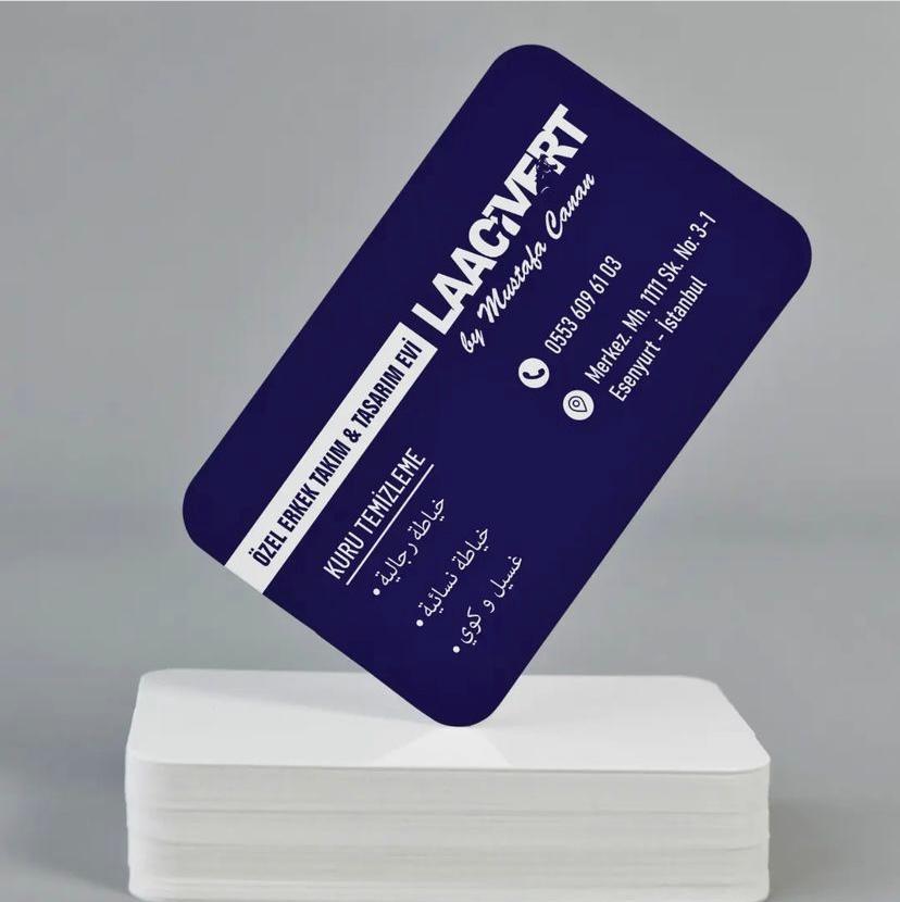 Oval Kalın Kartvizit