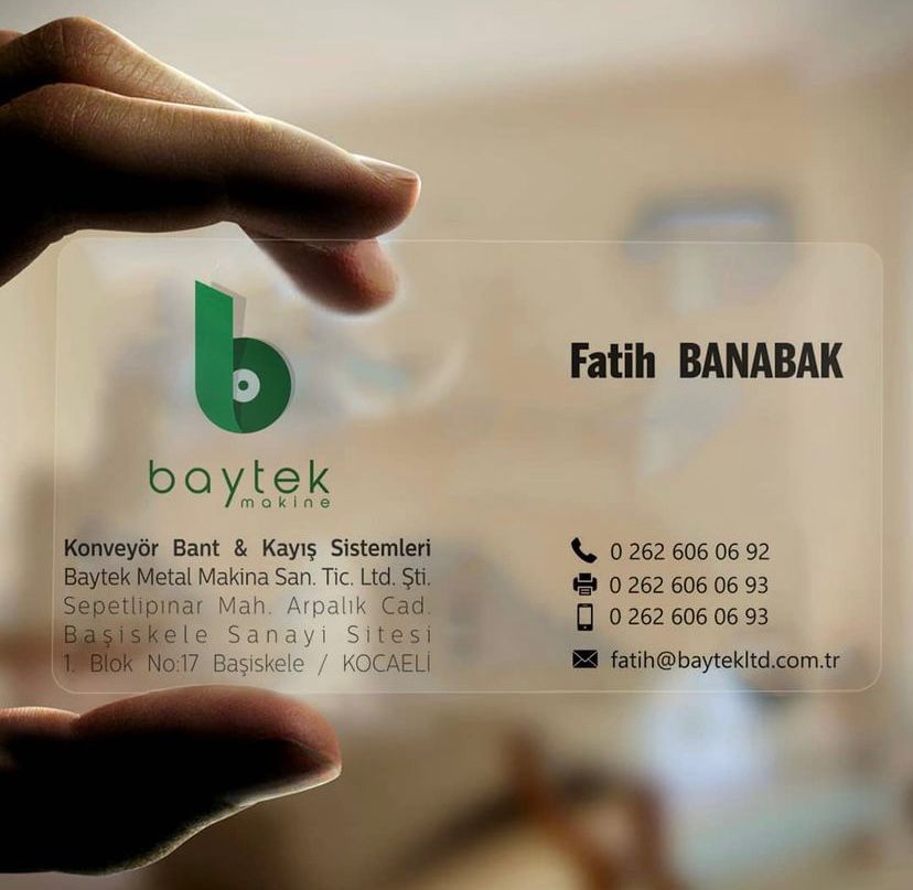 Şeffaf Plastik Kartvizit